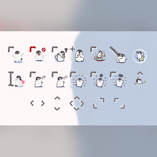 可爱企鹅光标预览图