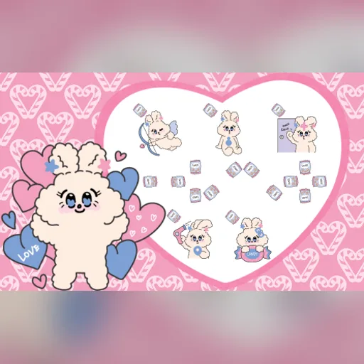 可爱糖果兔光标预览图