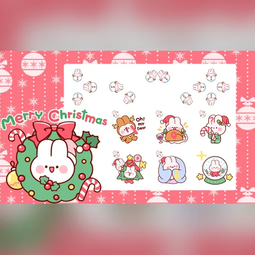 圣诞小兔光标预览图
