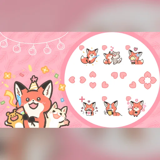 小红狐狸光标预览图