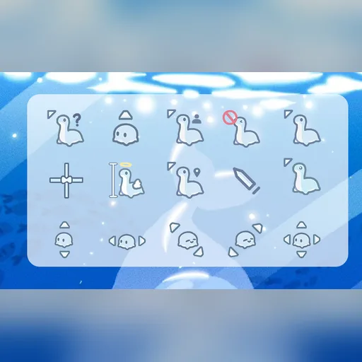 水色小水怪光标预览图