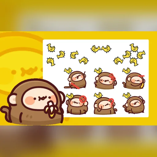 可爱小猴光标预览图