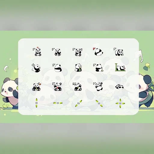 熊猫光标预览图