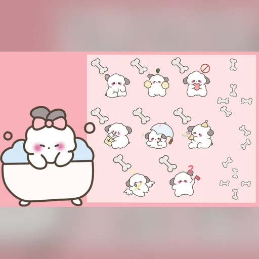 小白狗光标预览图