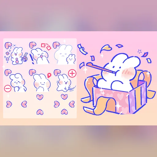 软萌兔光标预览图